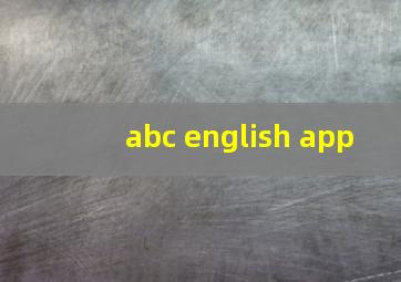 abc english app